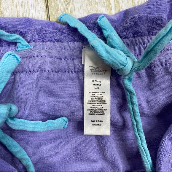 Vintage Disney Store Purple Ariel Little Mermaid Terrycloth Swim Coverup - Picture 4 of 8